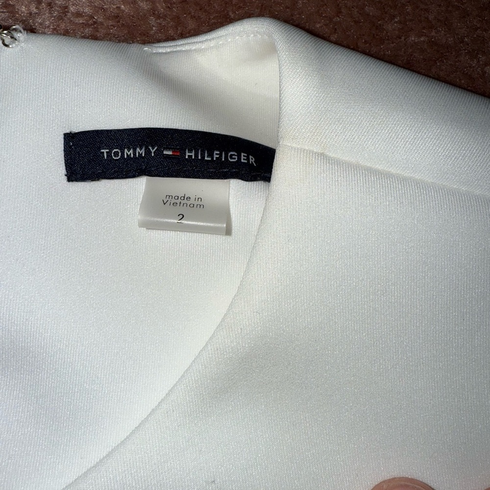 Tommy Hilfiger Black and White Strapless Dress - Picture 2 of 4